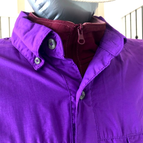Magellan Outdoor Purple XL short sleeve 2 pocket - Picture 2 of 7